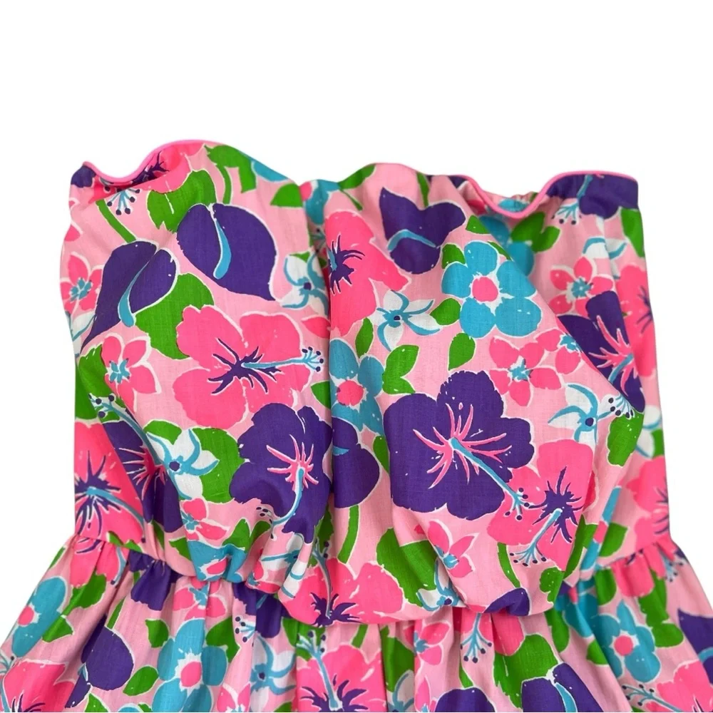 ‼️SOLD‼️Vintage 70’s Strapless Lilly Pulitzer Dress - Picture 11 of 12